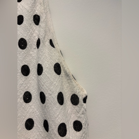 Papillon Blanc Black and White Polka Dot Midi Dress - Picture 16 of 16